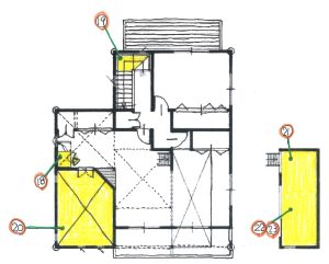 ちょっとした工夫2階平面図