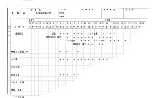 工事工程表