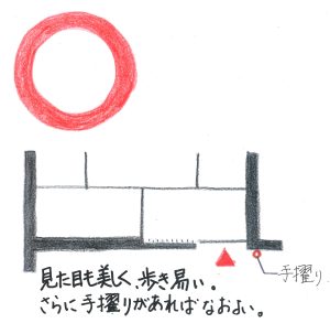 和室の入口