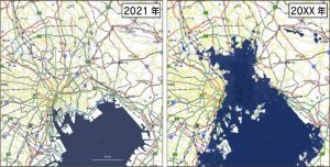 海水温上昇による熱膨張