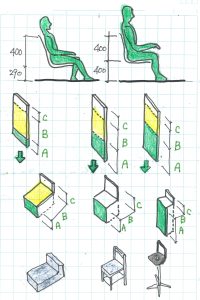 椅子の法則Ⅱ掛ける、座る