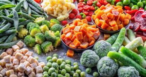 生野菜を冷凍保存